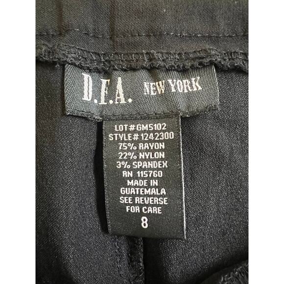 D.E.A. New York Black Midi Casual Office Siren Pencil Skirt Size 8 - Picture 4 of 5